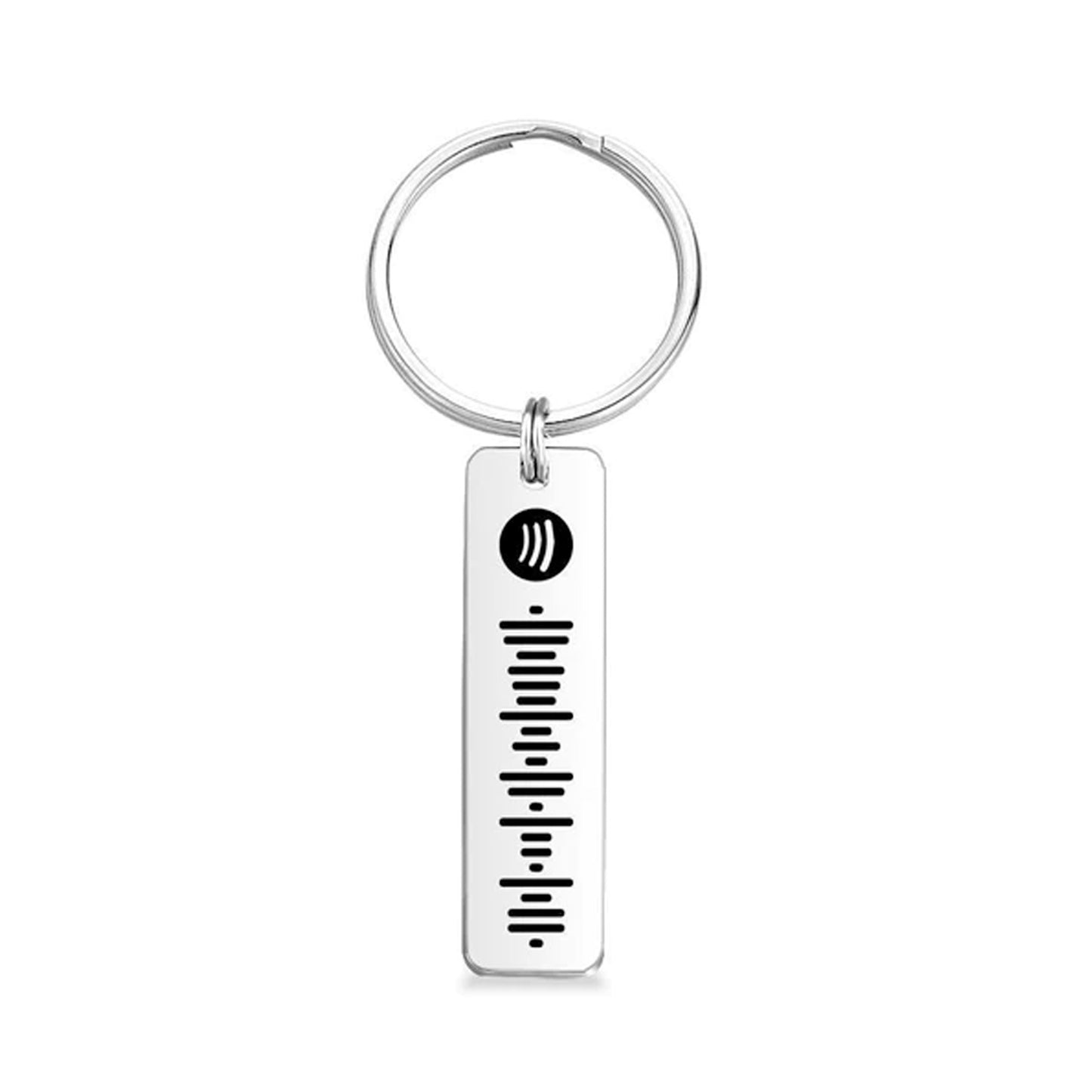 Spotify Code Keychain, Custom Scannable Engraved Custom Music, Song Keychain Gifts for Him